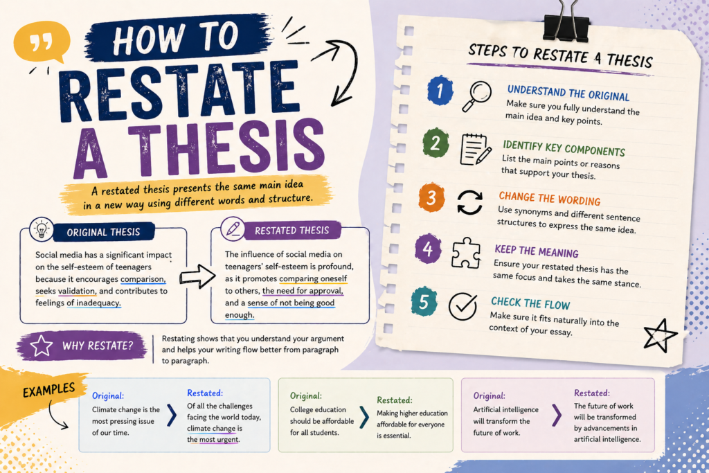 how to restate a thesis