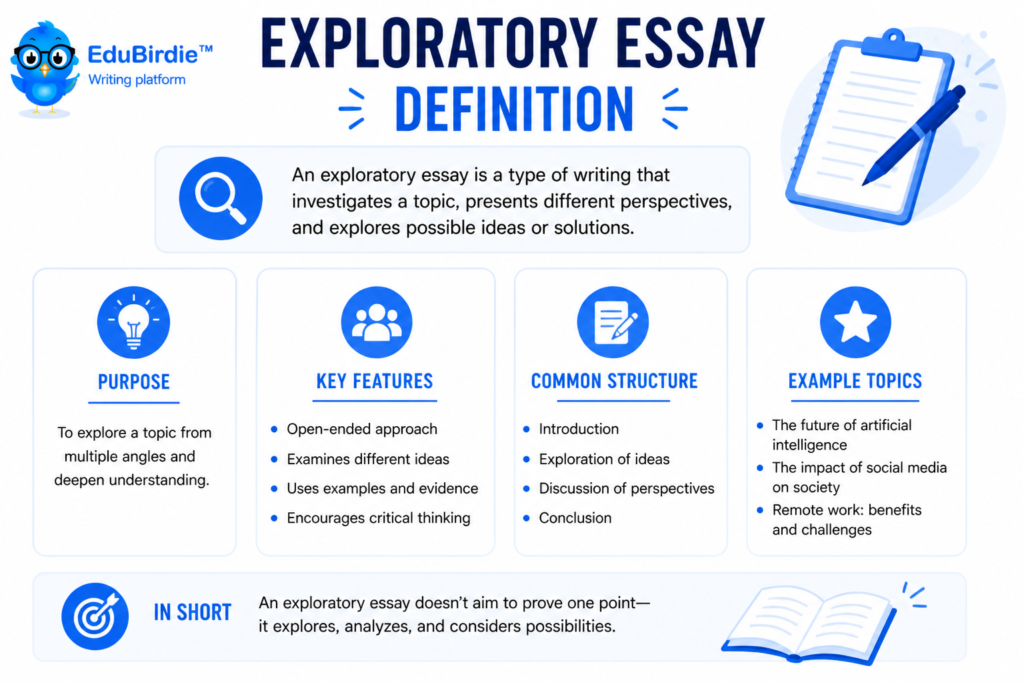 exploratory essay definition