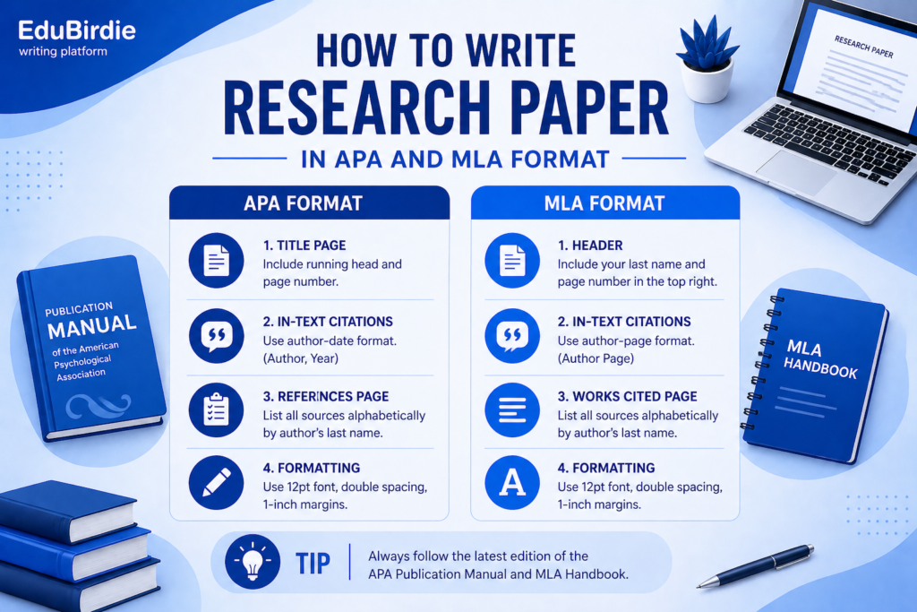 How to Write a Research Paper in APA and MLA Format
