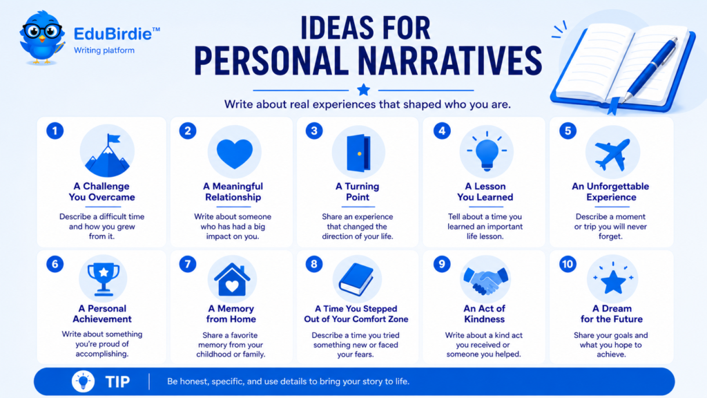 ideas for personal narratives