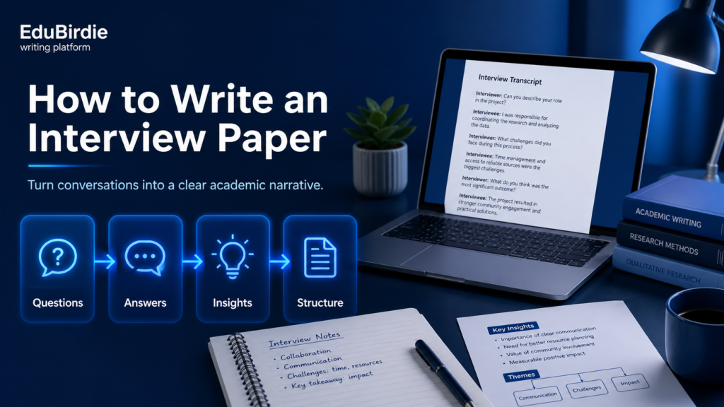 how to write an interview paper