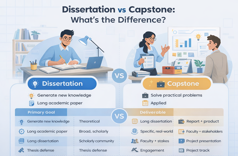 Dissertation vs Capstone