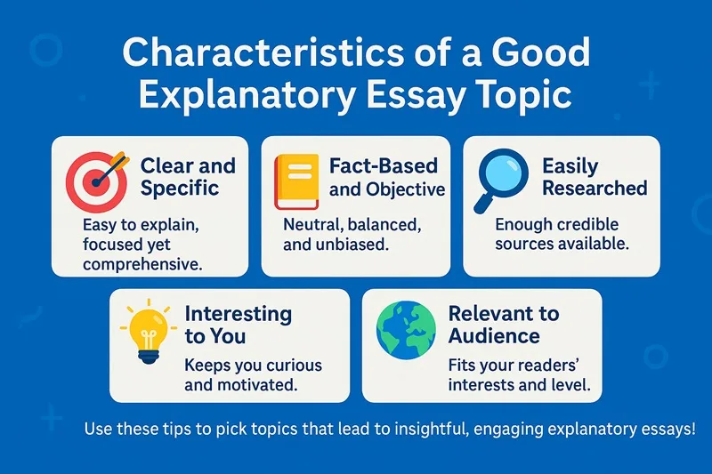 Good explanatory essay topics