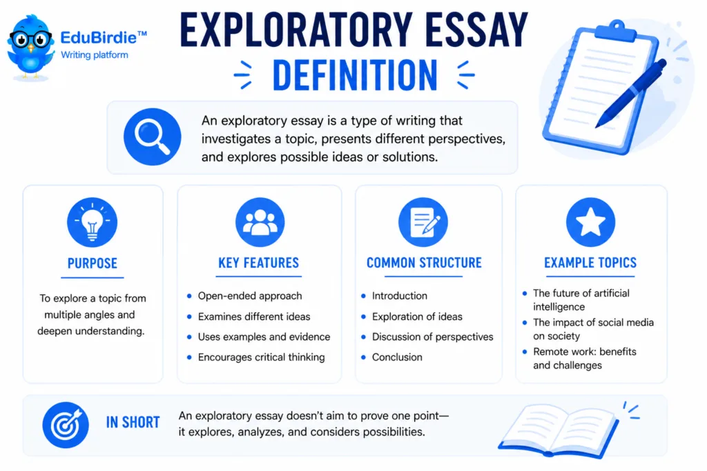 exploratory essay definition