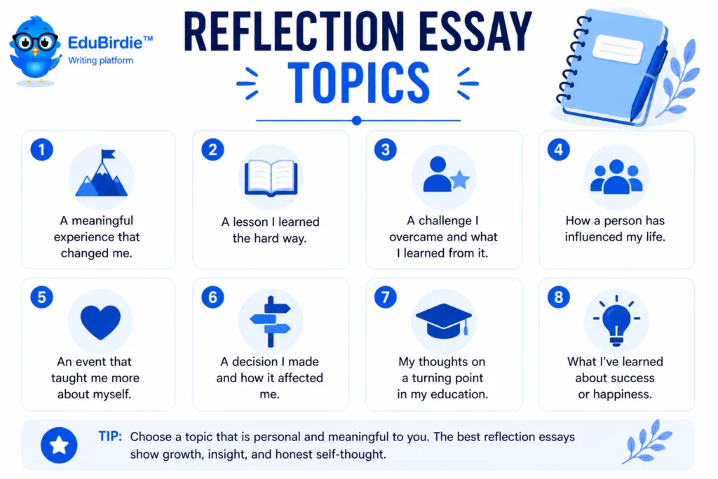 reflection essay topics
