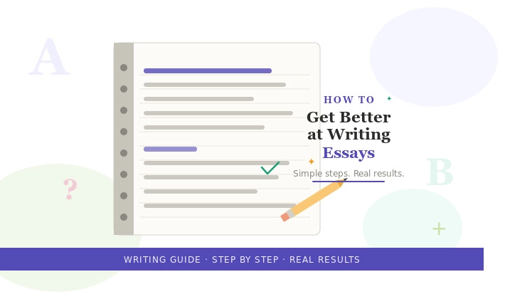 How to get better at writing essays with simple steps