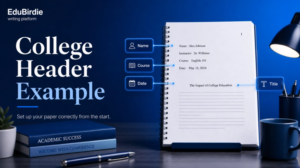 college header example