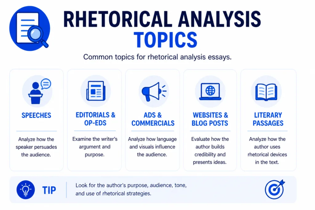 rhetorical analysis topics