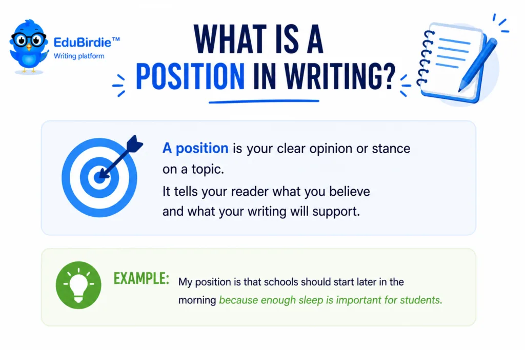 what is a position in writing