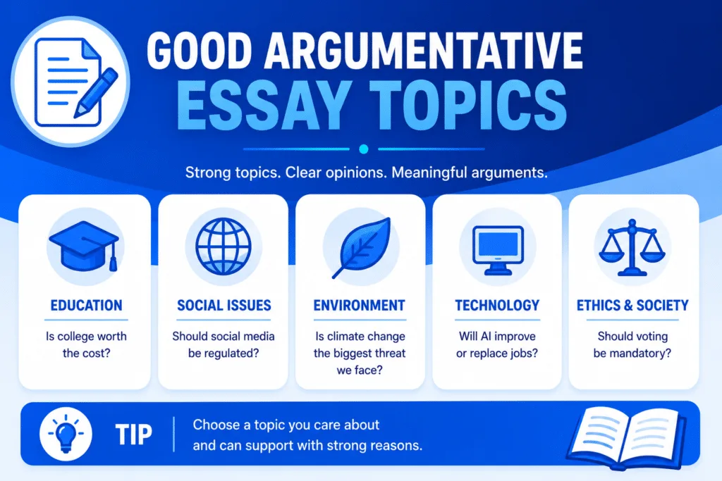 argumentative essay topics
