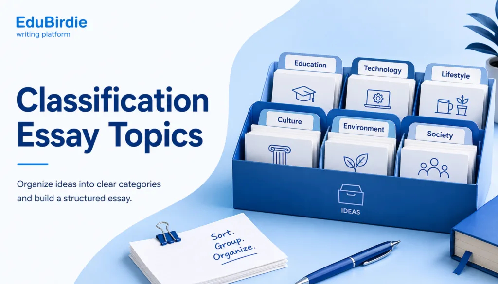 classification essay topics