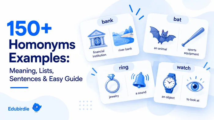 Homonyms Examples