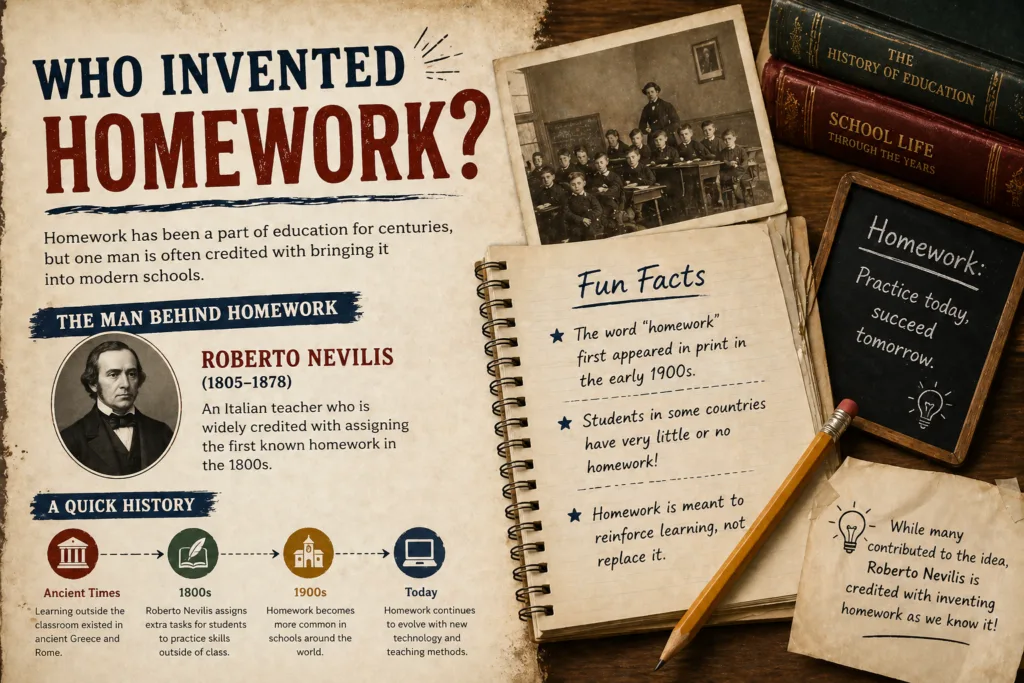 who invented homework