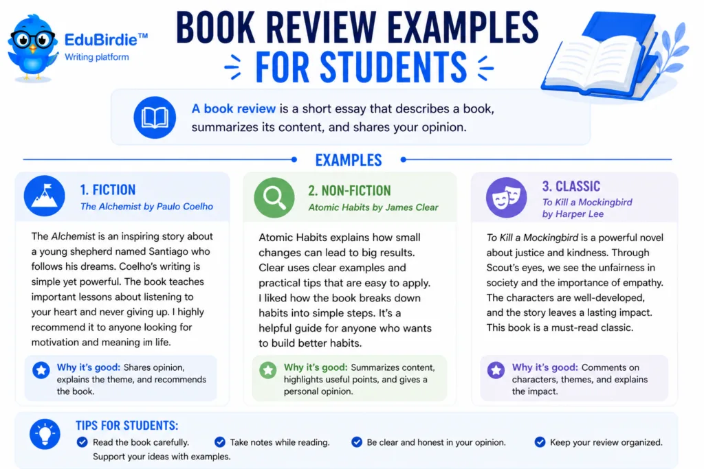 book review examples for students