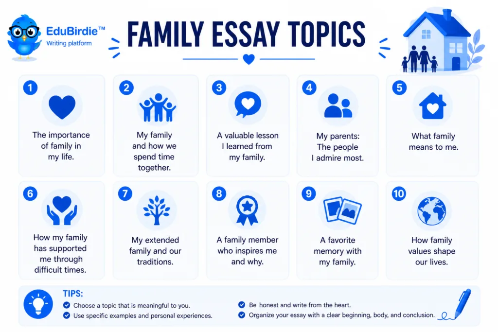 family essay topics