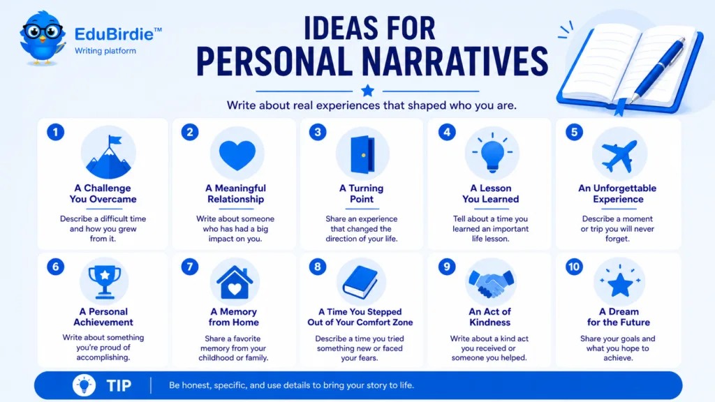 ideas for personal narratives
