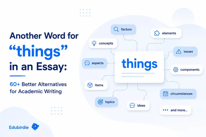 Фnother word for things in an essay