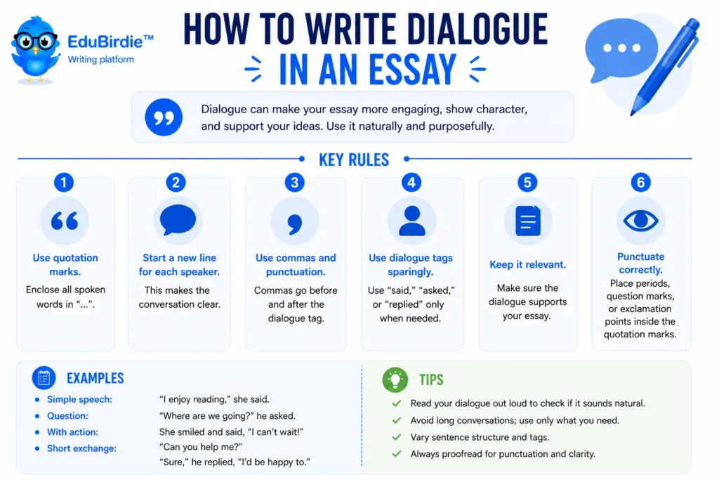How to Write Dialogue in an Essay