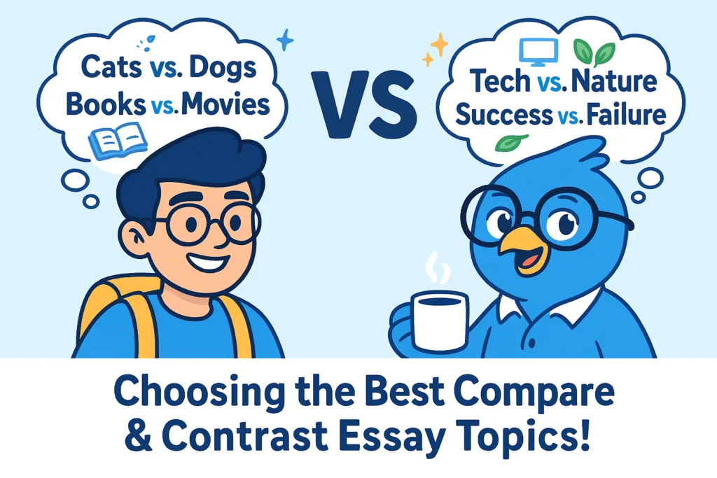 compare and contrast essay topics
