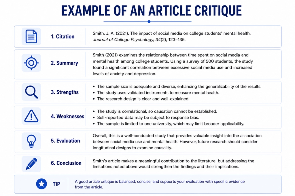 example of an article critique