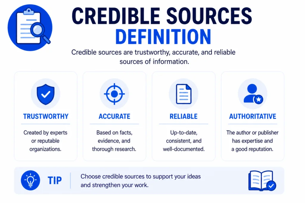credible sources definition