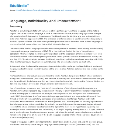 Language, Identity, and the Power of Self-Expression