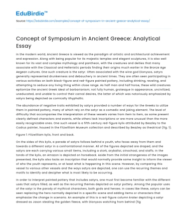 Concept of Symposium in Ancient Greece: Analytical Essay