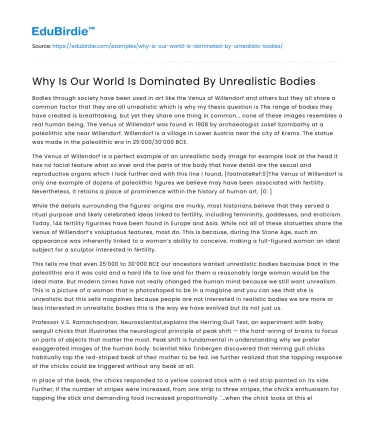 Why Is Our World Is Dominated By Unrealistic Bodies