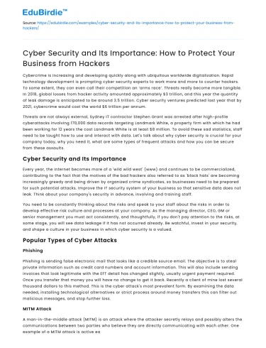 How to Prevent Hackers from Stealing Information