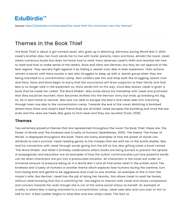 Themes in the Book Thief