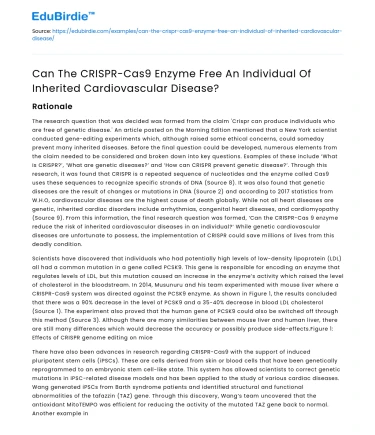 CRISPR-Cas9: Cure for Inherited Heart Disease?