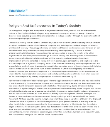 Religion And Its Relevance In Today’s Society