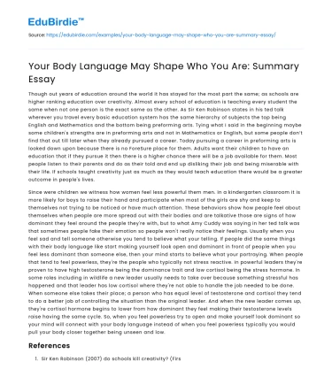 The Power of Body Language: Shaping Identity
