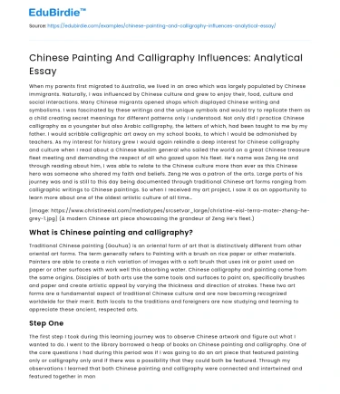 Chinese Painting And Calligraphy Influences: Analytical Essay