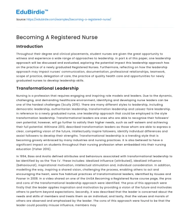 Becoming A Registered Nurse