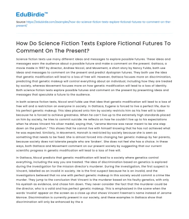 Exploring fictional futures in science fiction texts