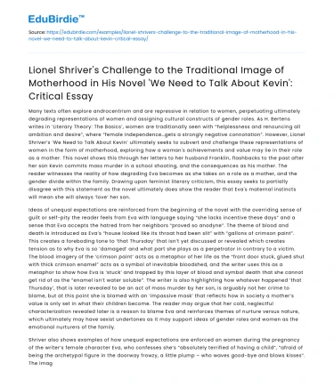 Challenging Motherhood in ‘We Need to Talk About Kevin’