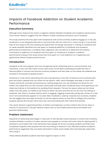 Social Media Influence on Academic Outcomes
