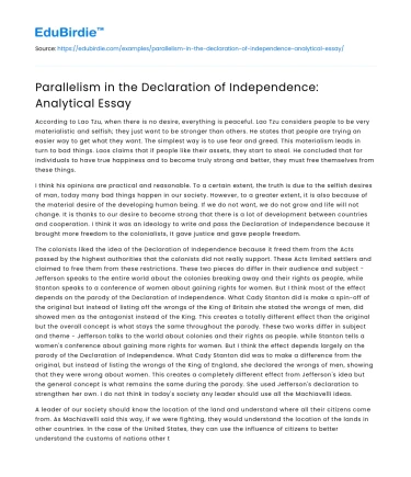 Rhetorical Parallelism in the Foundational Manifesto