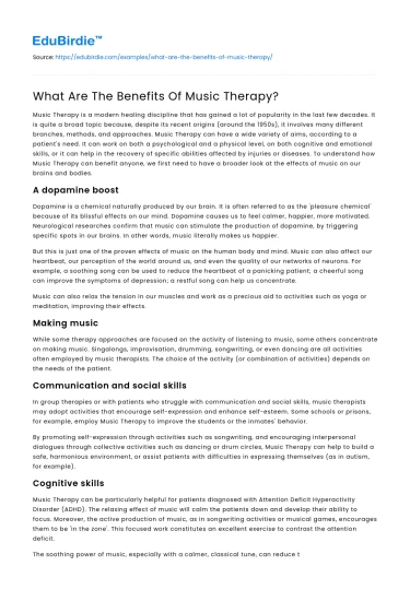 What Are The Benefits Of Music Therapy?