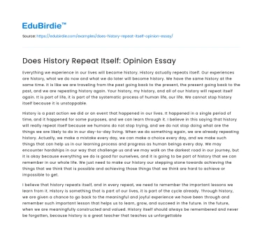 Historical Recurrence: An Analytical Perspective