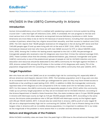 HIV/AIDS in the LGBTQ Community in Arizona