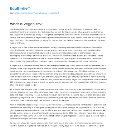 What Is Veganism?