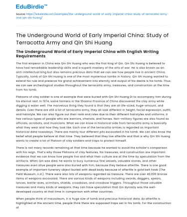 Imperial China’s Underground: Terracotta Army & Qin Shi Huang