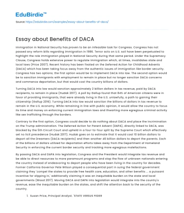 The Positive Impact of DACA on Society