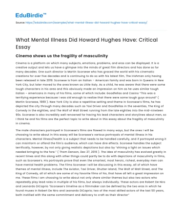 What Mental Illness Did Howard Hughes Have: Critical Essay