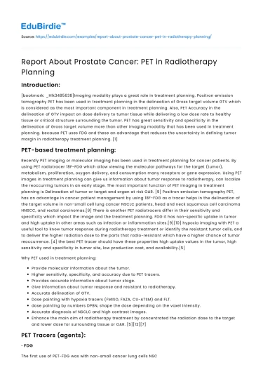 Radiotherapy: PET’s Role in Prostate Cancer Treatment