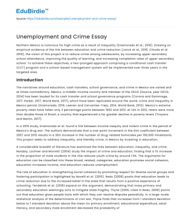 Unemployment and Crime Essay