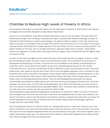 Charities to Reduce High Levels of Poverty in Africa