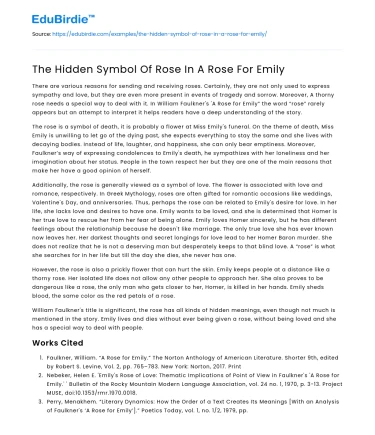 The Hidden Symbol Of Rose In A Rose For Emily